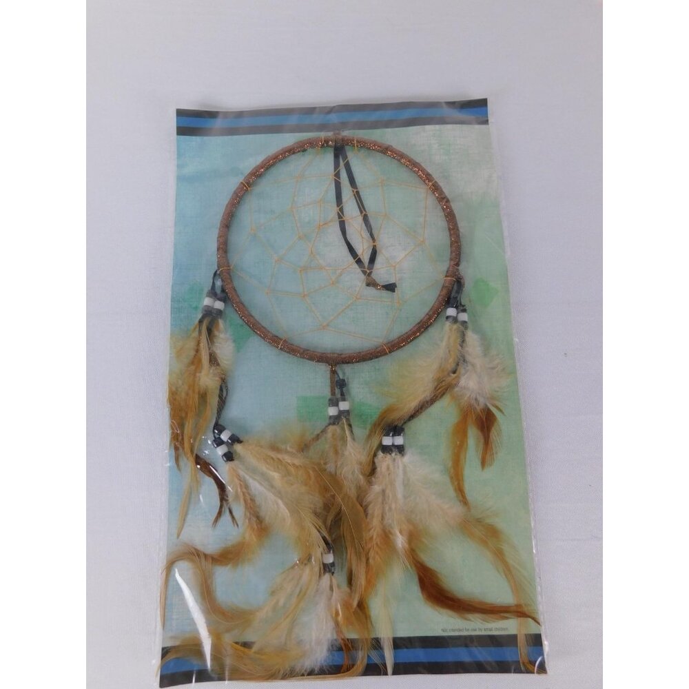 St. Joseph's Indian School Brown Feather Dream Catcher Boho Wall Bedroom Decor